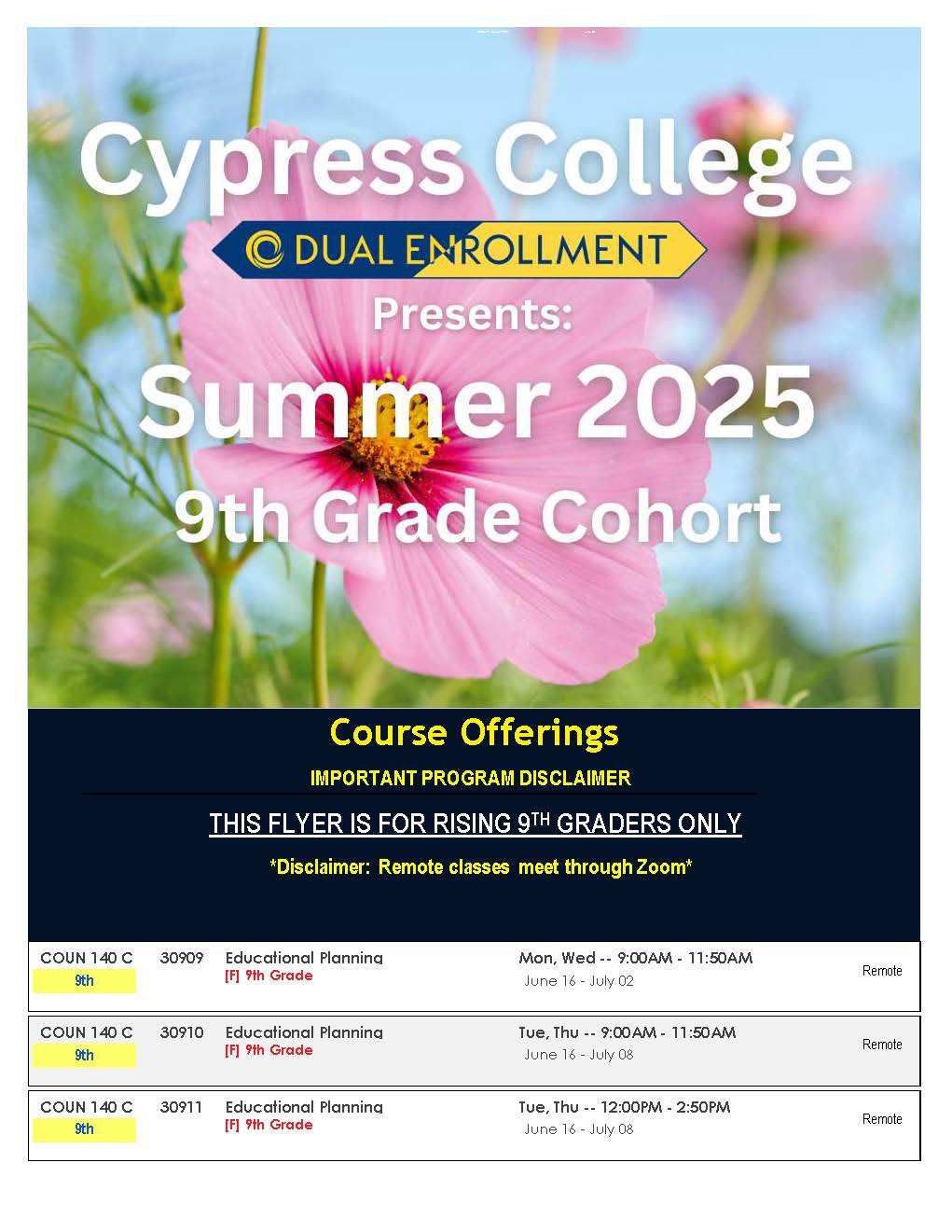 JHS CourseFlyer
